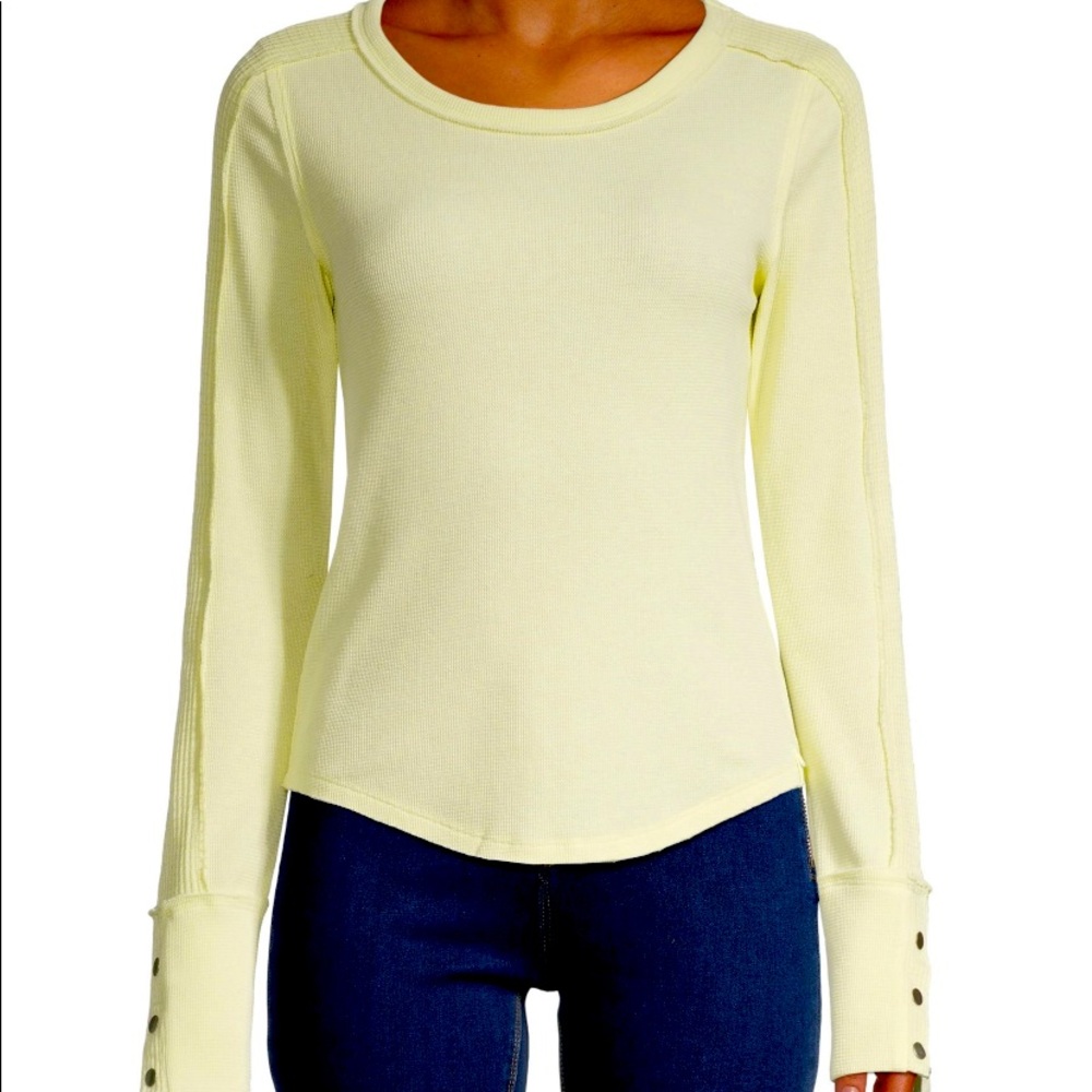 Free people yellow long-sleeve